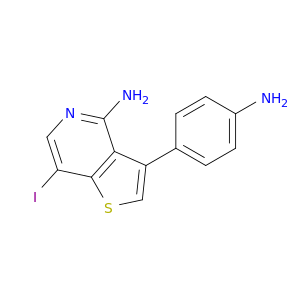 Thieno[3,2-c]pyridin-4-amine, 3-(4-aminophenyl)-7-iodo-