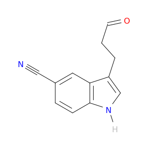 1H-Indole-5-carbonitrile, 3-(3-oxopropyl)-