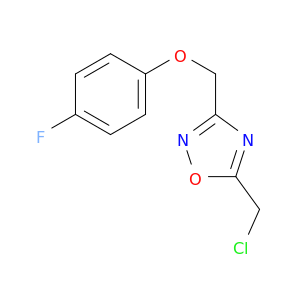 5-(Chloromethyl)-3-(4-fluorophenoxymethyl)-1,2,4-oxadiazole