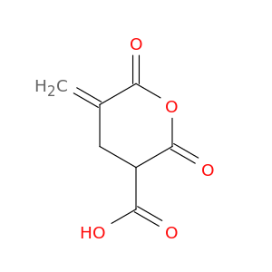 2H-Pyran-3-carboxylic acid, tetrahydro-5-methylene-2,6-dioxo-