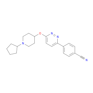 Benzonitrile, 4-[6-[(1-cyclopentyl-4-piperidinyl)oxy]-3-pyridazinyl]-