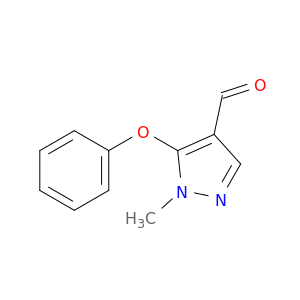 1H-Pyrazole-4-carboxaldehyde, 1-methyl-5-phenoxy-