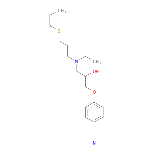 Benzonitrile, 4-[3-[ethyl[3-(propylthio)propyl]amino]-2-hydroxypropoxy]-