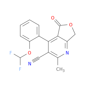 Furo[3,4-b]pyridine-3-carbonitrile,4-[2-(difluoromethoxy)phenyl]-5,7-dihydro-2-methyl-5-oxo-
