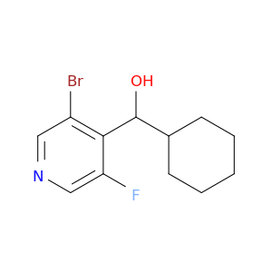 (3-bromo-5-fluoropyridin-4-yl)(cyclohexyl)methanol