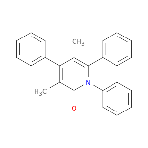2(1H)-Pyridinone, 3,5-dimethyl-1,4,6-triphenyl-