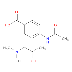 2-羟基-N,N-二甲基丙-1-铵-4-乙酰氨基苯甲酸盐