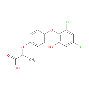Propanoic acid, 2-[4-(2,4-dichloro-6-hydroxyphenoxy)phenoxy]-