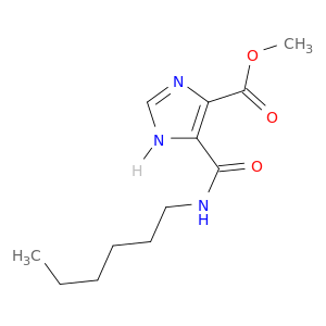 1H-Imidazole-4-carboxylic acid, 5-[(hexylamino)carbonyl]-, methyl ester