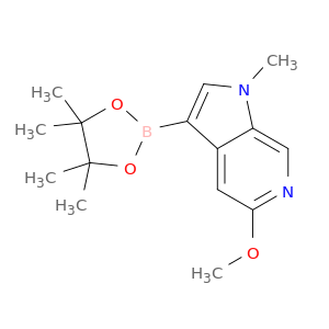 5-methoxy-1-methyl-3-(4,4,5,5-tetramethyl-1,3,2-dioxaborolan-2-yl)-1H-pyrrolo[2,3-c]pyridine