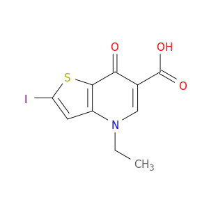 2-Iodo-4,7-dihydro-4-ethyl-7-oxo-thieno(3,2-b)pyridine-6-carboxylic acid