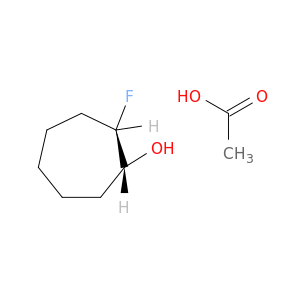 Cycloheptanol, 2-fluoro-, acetate, (1R,2R)-