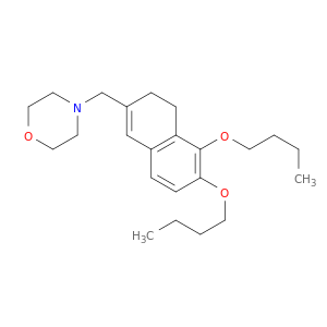Morpholine, 4-[(5,6-dibutoxy-3,4-dihydro-2-naphthalenyl)methyl]-