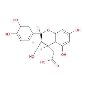 2H-1-Benzopyran-4-aceticacid, 2-(3,4-dihydroxyphenyl)-3,4-dihydro-3,5,7-trihydroxy-, (2R,3R,4S)-