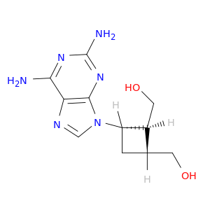 (+/-)-9-[2,3-Di(hydroxyethyl)cyclobutyl]-2,6-diaminopurine