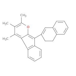 Indeno[2,1-b]pyran, 9-(3,4-dihydro-2-naphthalenyl)-2,3,4-trimethyl-
