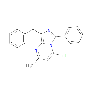 Imidazo[1,5-a]pyrimidine, 4-chloro-2-methyl-6-phenyl-8-(phenylmethyl)-