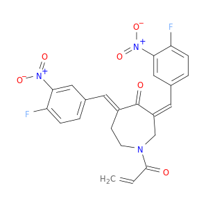 1-丙烯酰基-3,5-双(4-氟-3-硝基亚苄基)氮杂环庚烷-4-酮