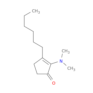 2-Cyclopenten-1-one, 2-(dimethylamino)-3-hexyl-