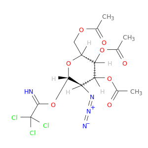 (2R,3R,4R,5R,6S)-2-(乙酰氧基甲基)-5-叠氮-6-(2,2,2-三氯-1-氨亚基乙氧基)四氢-2H-吡喃-3,4-叉基二醋酸盐