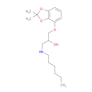 2-Propanol, 1-[(2,2-dimethyl-1,3-benzodioxol-4-yl)oxy]-3-(hexylamino)-