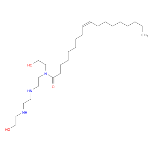 9-十八烷酰胺,N-(2-羟乙基)-N-[2-[2-[2-[(2-羟基乙基)氨基]乙基]氨基]-,(Z)-
