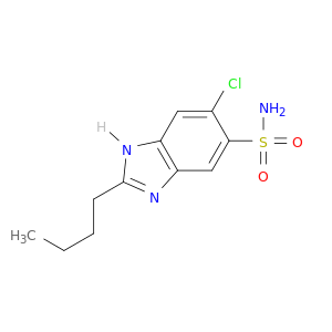1H-Benzimidazole-5-sulfonamide, 2-butyl-6-chloro-