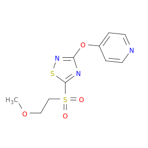 Pyridine, 4-[[5-[(2-methoxyethyl)sulfonyl]-1,2,4-thiadiazol-3-yl]oxy]-