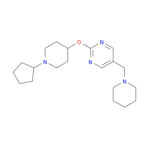 Pyrimidine, 2-[(1-cyclopentyl-4-piperidinyl)oxy]-5-(1-piperidinylmethyl)-