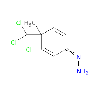 2,5-Cyclohexadien-1-one, 4-methyl-4-(trichloromethyl)-, hydrazone
