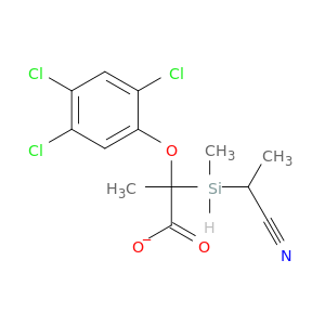 Aceticacid, 2-(2,4,5-trichlorophenoxy)-, (1-cyanoethyl)dimethylsilyl ester
