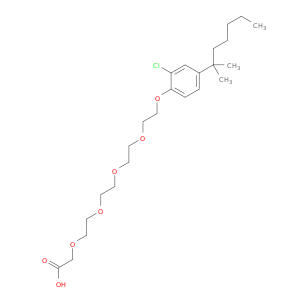 3,6,9,12-Tetraoxatetradecanoicacid, 14-[chloro-4-(1,1-dimethylhexyl)phenoxy]- (9CI)