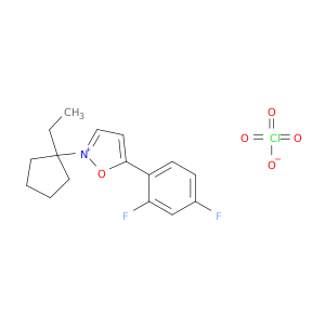 Isoxazolium, 5-(2,4-difluorophenyl)-2-(1-ethylcyclopentyl)-, perchlorate(1:1)