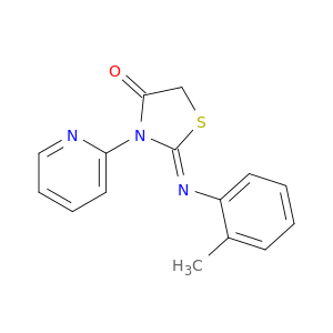 (2z)-2-[(2-methylphenyl)imino]-3-(pyridin-2-yl)-1,3-thiazolidin-4-one