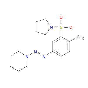 Pyrrolidine, 1-[[2-methyl-5-(1-piperidinylazo)phenyl]sulfonyl]-