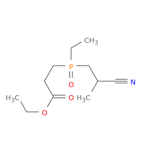 Propanoic acid, 3-[(2-cyanopropyl)ethylphosphinyl]-, ethyl ester