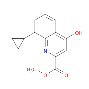 2-Quinolinecarboxylic acid, 8-cyclopropyl-4-hydroxy-, methyl ester