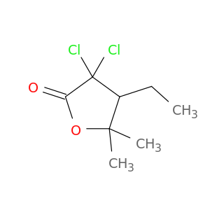 2(3H)-Furanone, 3,3-dichloro-4-ethyldihydro-5,5-dimethyl-