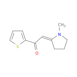 Ethanone, 2-(1-methyl-2-pyrrolidinylidene)-1-(2-thienyl)-, (E)-