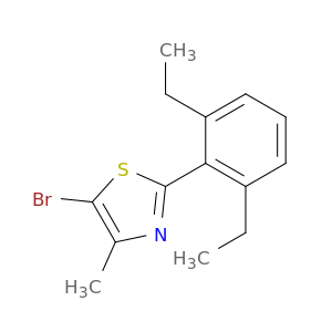 Thiazole, 5-bromo-2-(2,6-diethylphenyl)-4-methyl-