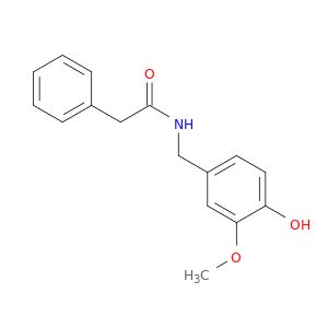 Benzeneacetamide, N-[(4-hydroxy-3-methoxyphenyl)methyl]-