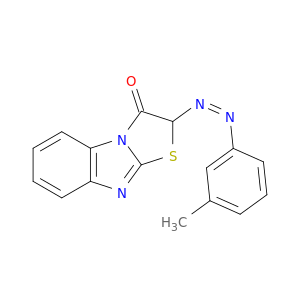 Thiazolo[3,2-a]benzimidazol-3(2H)-one,2-[2-(3-methylphenyl)diazenyl]-