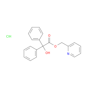 pyridin-2-ylmethyl hydroxy(diphenyl)acetate hydrochloride(1:1)