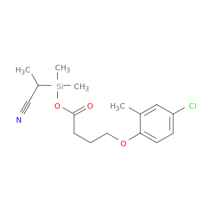 Butanoic acid,4-(4-chloro-2-methylphenoxy)-, (1-cyanoethyl)dimethylsilyl ester