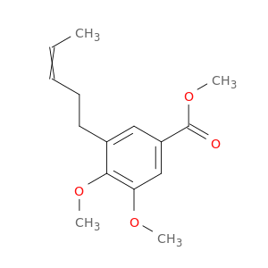 Benzoic acid, 3,4-dimethoxy-5-(3-pentenyl)-, methyl ester
