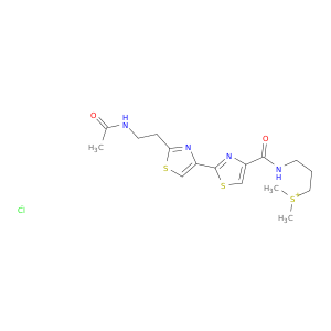 3-[[2-[2-(2-acetamidoethyl)-1,3-thiazol-4-yl]1,3-thiazole-4-carbonyl]amino]propyl-dimethyl-sulfanium chloride
