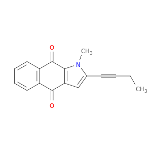 1H-Benz[f]indole-4,9-dione, 2-(1-butynyl)-1-methyl-