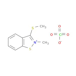 1,2-Benzisothiazolium, 2-methyl-3-(methylthio)-, perchlorate