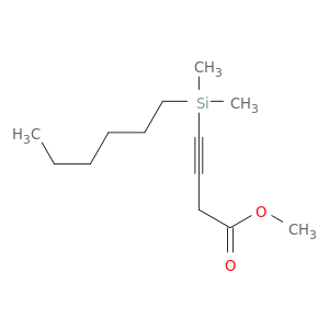 3-Butynoic acid, 4-(hexyldimethylsilyl)-, methyl ester