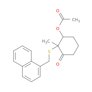 Cyclohexanone, 3-(acetyloxy)-2-methyl-2-[(1-naphthalenylmethyl)thio]-
